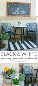 Black & White Spring Porch Refresh