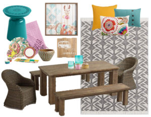 Boho Inspired Outdoor Dining Decor