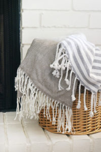 Family Room Refresh - BHGLiveBetter Fringe Throw from Walmart