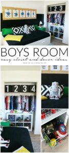 Boys Room Easy Closet and Decor Ideas