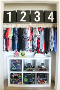 Boys Room Easy Closet and Decor Ideas