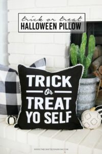 Trick or Treat Halloween Pillow