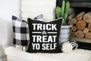 Trick or Treat Yo Self Halloween Pillow