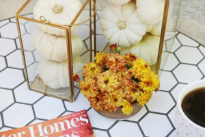 Black & White Fall Porch