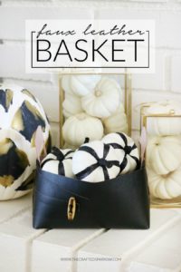 Cricut Maker Faux Leather Basket