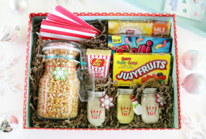 Fun popcorn movie night gift idea with Ball Jars!