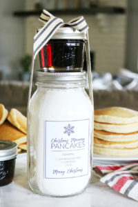 Christmas Morning Pancakes in a Jar Gift Idea