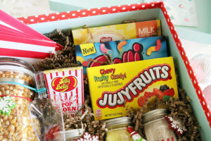 Fun popcorn movie night gift idea with Ball Jars!