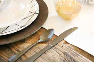 Simple and Modern Christmas Dining Table Ideas - BHG Live Better black silverware