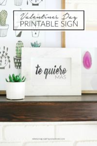 Te Quiero Mas Valentine's Day Printable