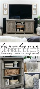 Easy Farmhouse Inspired Decor Living Room Refresh