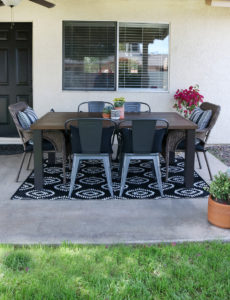 Black & White Modern Farmhouse Patio Decor