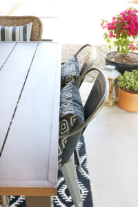 Black & White Modern Farmhouse Patio Decor