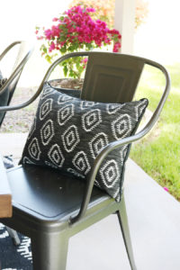 Black & White Modern Farmhouse Patio Decor