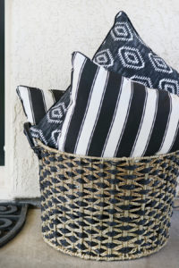 Black & White Modern Farmhouse Patio Decor