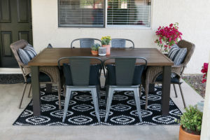 Black & White Modern Farmhouse Patio Decor