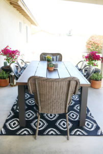 Black & White Modern Farmhouse Patio Decor