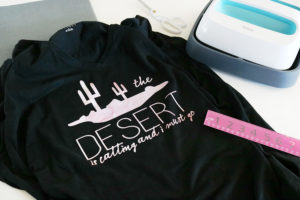 DIY The Desert is Calling T-Shirt using Cricut Patterned Iron-On