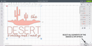 Cricut Design Space - The Desert is Calling T-shirt Design