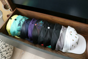 Teen Boy's Room Storage Solutions - hat storage