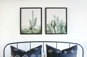 Boho Inspired Artwork with Cactus Prints from Etsy