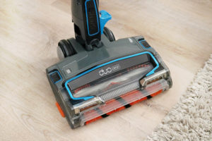 Shark IONFlex Cordless Ultra-Light Vacuum with a soft brush roll that helps to pull debri and dirt in.