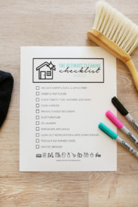 The Ultimate Cleaning Checklist - Weekly Printable Checklists