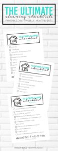 The Ultimate Cleaning Checklist Printables