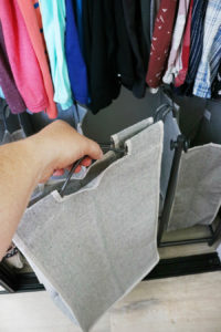 Easy Organization Idea - Removable laundry bag sorter