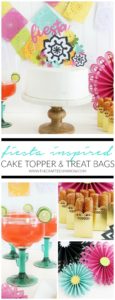 Fiesta Inspired Cake Topper & Treat Bags