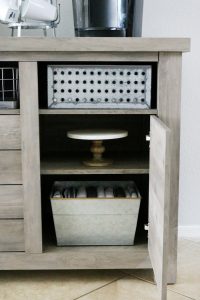 Better Homes & Gardens Granary Modern Farmhouse Printers TV Cabinet - Door Opens to Shelving