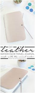 DIY Leather Watercolor Travel Journal