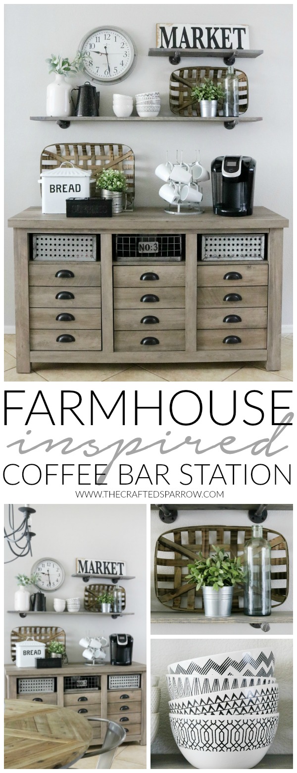 Farmhouse Coffee Station Reveal - Lemons, Lavender, & Laundry