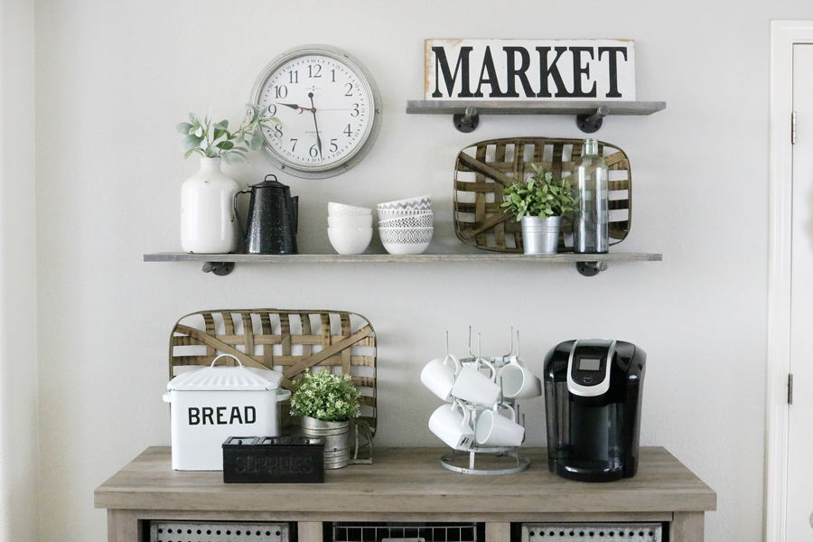 How to Make a Kitchen Coffee Station! - The Inspired Room