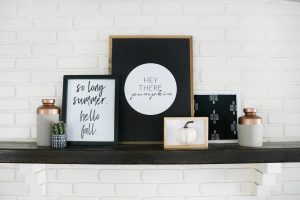 Black & White Modern Fall Decor