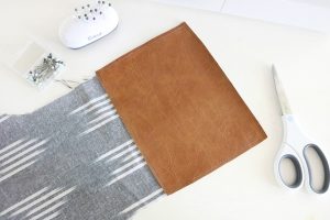 DIY Leather Boho Christmas Stocking Cut with The Cricut Maker