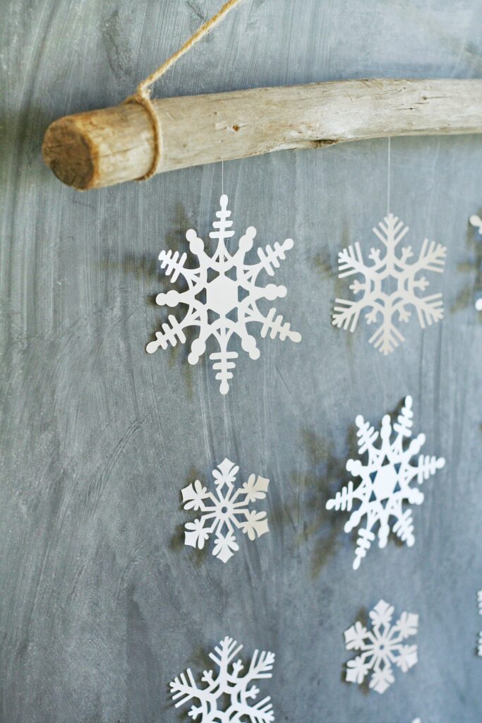 Simple Snowflake Wall Hanging Winter Decor