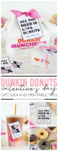 Donut Valentine's Day Gift Idea & Printable Tags