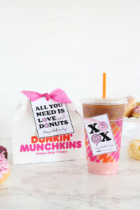 Donut Valentine's Day Gift Idea and Printable Tags