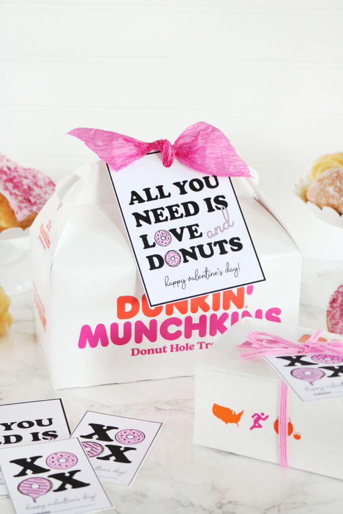 Donut Valentine's Day Gift Idea and Printable Tags