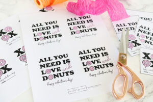 Valentine's Day Donut Printables