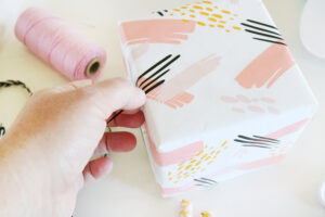 DIY Paint Stroke Wrapping Paper with Cricut Joy