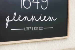 DIY Modern Address Sign