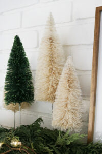 Modern Bottle Brush Trees for a Cozy Holiday Look