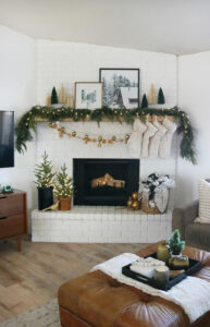 Modern & Cozy Christmas Mantel Decor