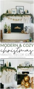 Modern and Cozy Christmas Mantel Decor Ideas