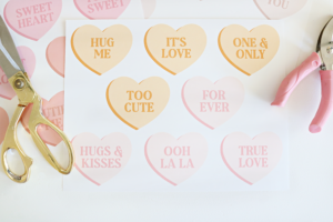 DIY Conversation Heart Printable Banners