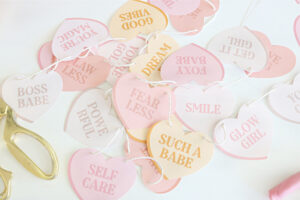 Free Printable Conversation Heart Banners