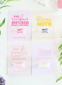 Leslie Knope Inspired Galentine's Day Printable Cards - 4 Fun Cards to Download