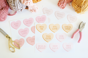 Printable Conversation Heart Banners - Two Styles to Choose From and Print